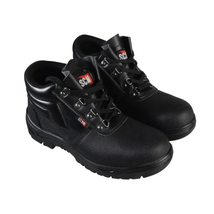 4 D-Ring Chukka Safety Boots Black