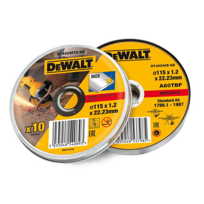 DT42335TZ Inox Metal/Stainless Cutting Disc 115 x 1.2 x 22.23mm (Tin of 10)