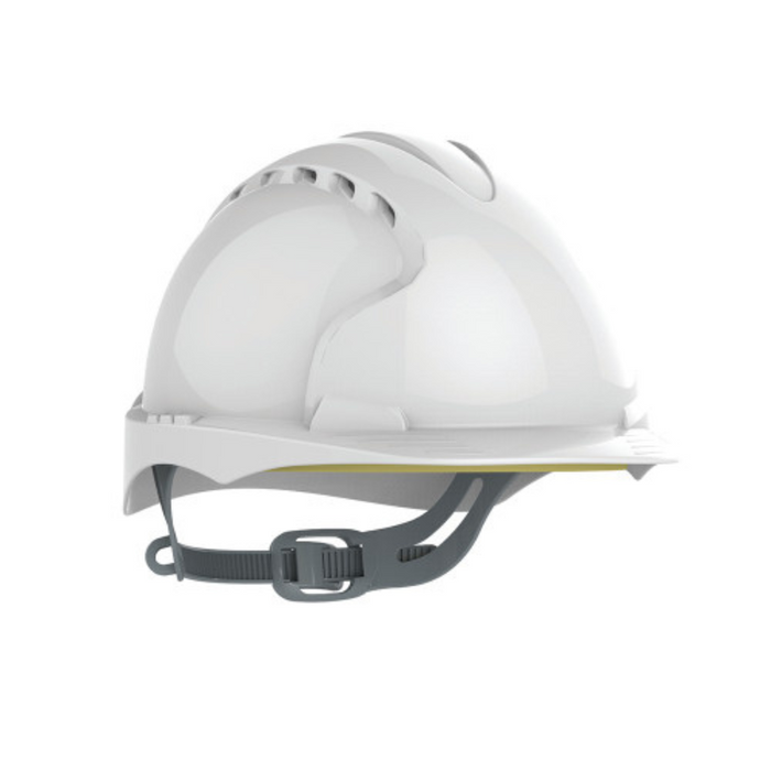 JSP EVO2® Vented Safety Helmet - Slip Ratchet - White Single