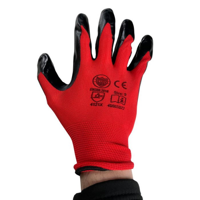 Scudo Nitrile Lightweight Glove - Red Pack10
