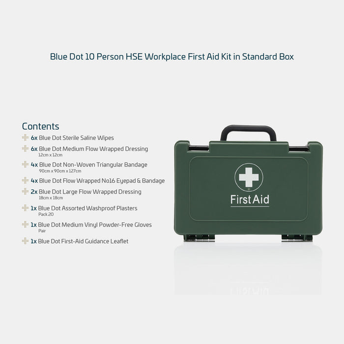 10 person HSE First Aid Kit in Standard Box