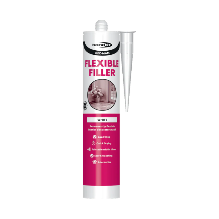 Bond It Dec-Mate Flexible Filler White 285ml BDDM