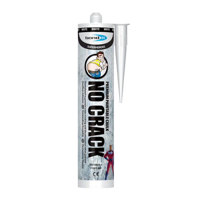 Bond It No Crack Caulk Decorators Caulk White 310ml BDNCCWH
