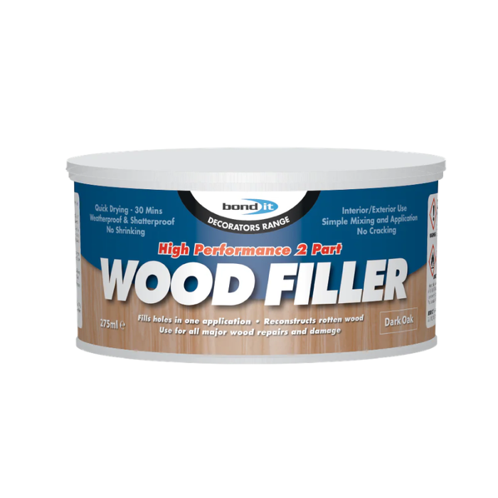 Bond it 2 Part Wood Filler 275ml BDWF2WH