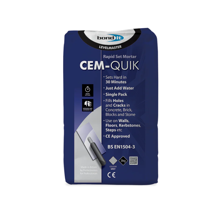 Bond it LevelMaster Cem-Quik Concrete Patch Repair 5kg BDCEMQ5