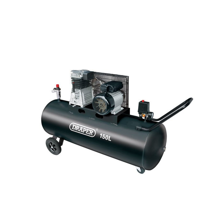 Draper 150l Belt-Driven Air Compressor, 2.2kw/3hp 55305