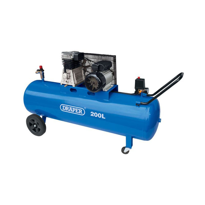 Draper 200L Belt-Driven Air Compressor, 2.2kw/3hp 55315