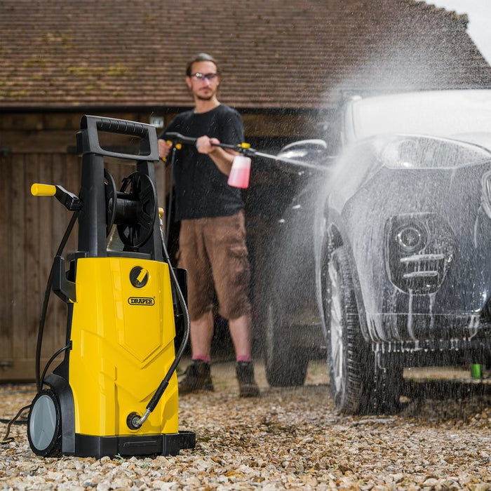 Draper 230V Pressure Washer, 2200W, 165Bar, Yellow 03096