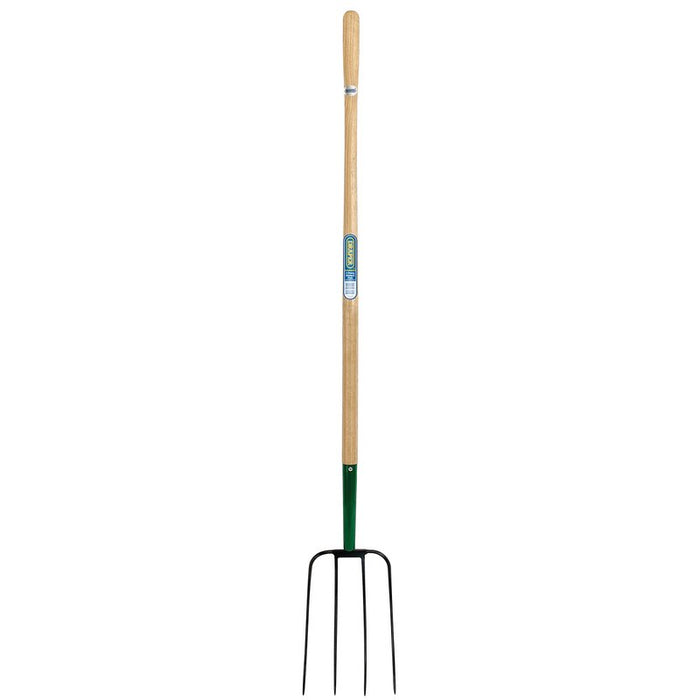 Draper 4 Prong Manure Fork With Wood Shaft 63579