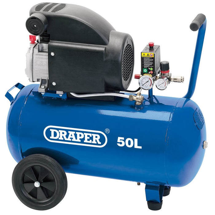 Draper 50L Direct Drive Air Compressor, 1.5kw/2hp 24981