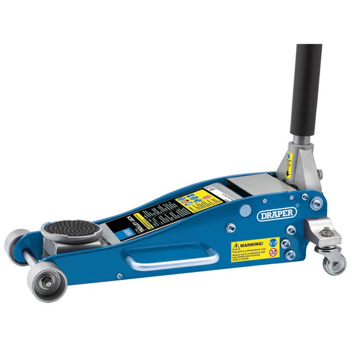 Draper Aluminium & Steel Low Profile Trolley Jack, 2.5 tonne 31479