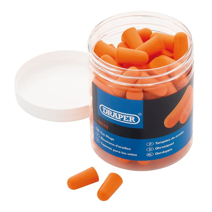 Draper Disposable Ear Plugs (Jar of 50 pairs)