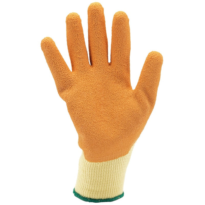 Draper Heavy Duty Latex Coated Work Gloves, Large, Orange 82721