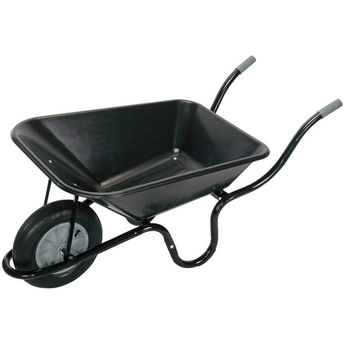 Draper Heavy Duty Plastic Tray Contractors Wheelbarrow, 85L 17993