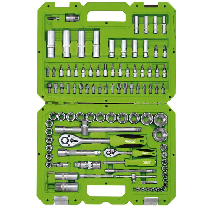 Draper Metric Socket Set, 1/4” and 1/2” Sq. Dr. (100pcs) 55318