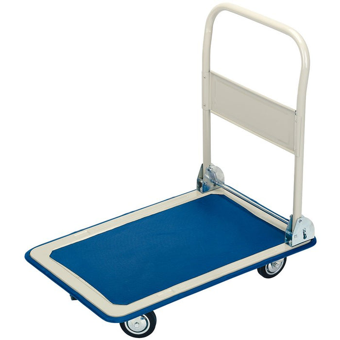 Draper Platform Trolley With Folding Handle, 630 x 480 x 850mm, 150kg 44005