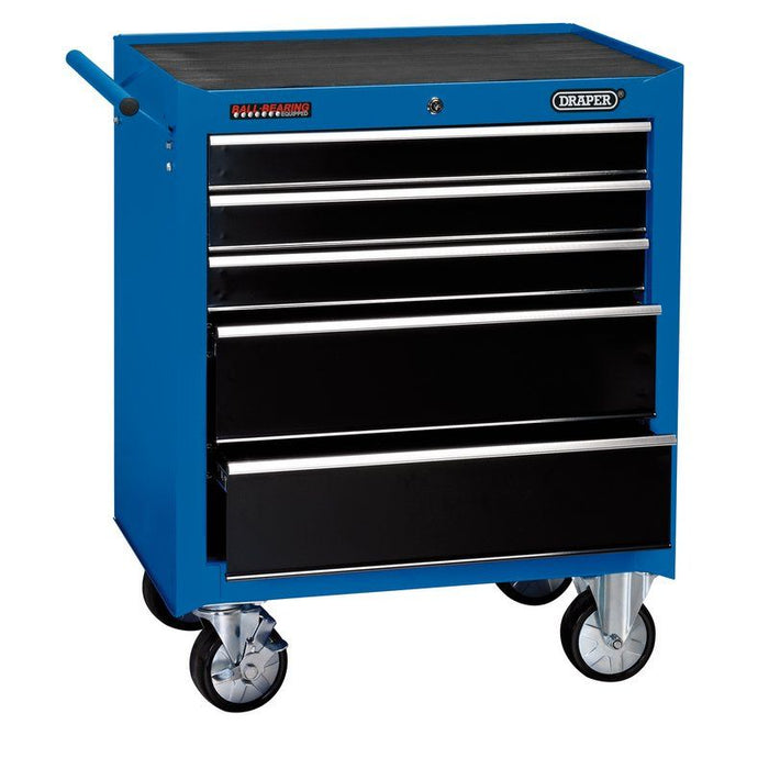 Draper Roller Tool Cabinet, 5 Drawer, 26", Blue 14978