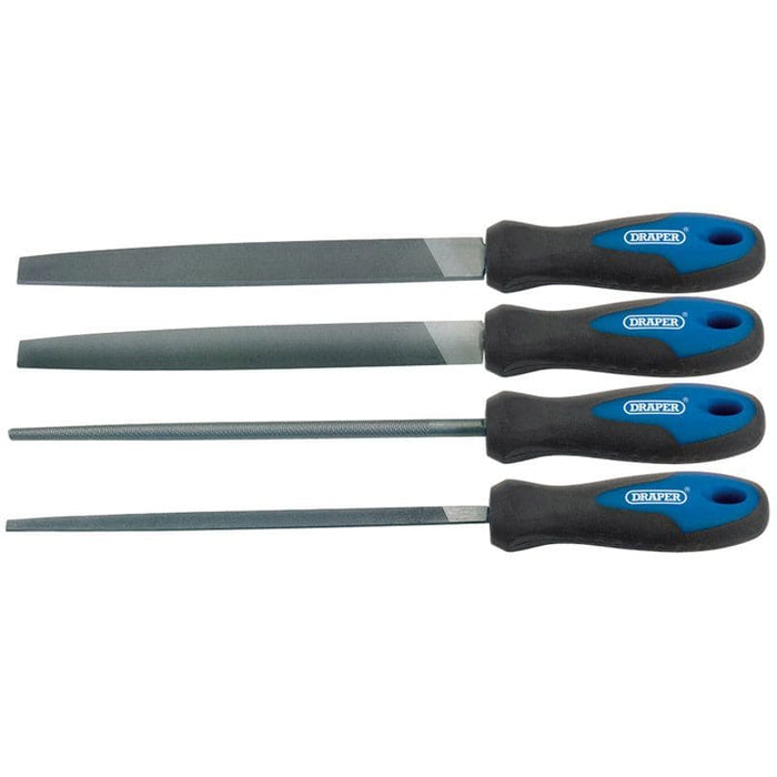 Draper Soft Grip Engineer's File Set, 200mm (4 piece) 44692