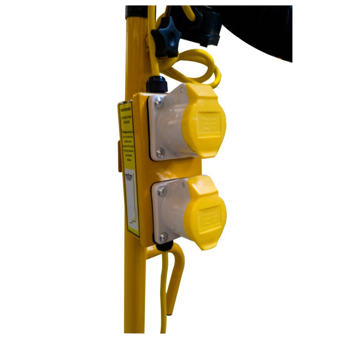 Elite 110 Volt LED 2 x 5500 Lumens Double Head Work Light c/w Retractable Tripod Frame & Power Take Off LED35WRLDH