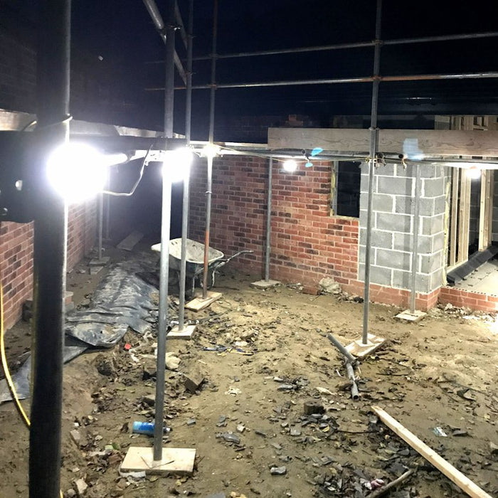 Elite 110 Volt LED 50 Metre Fully Enclosed Festoon Site Lighting Kit