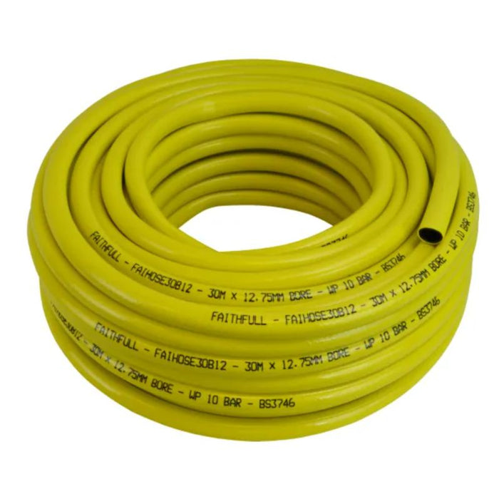 Faithfull Heavy-Duty Reinforced Builder's Hose 30m 12.5mm (1/2in) Diameter FAIHOSE30B12