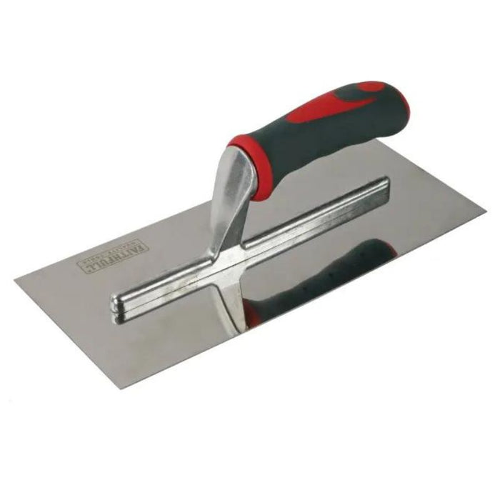 Faithfull Plasterer's Finishing Trowel Stainless Steel Soft Grip Handle 11 x 4.3/4in FAISGTP11SS