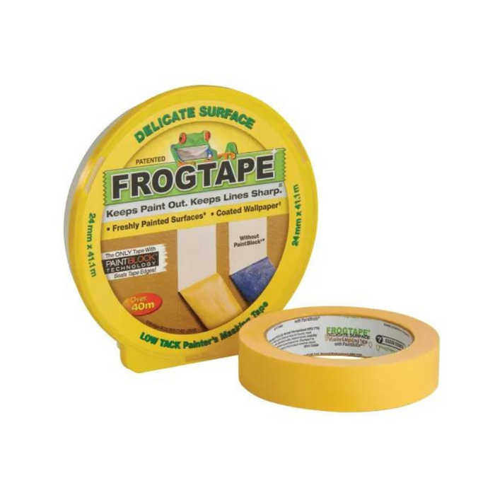 FrogTape® Delicate Surface Masking Tape 24mm x 41.1m SHU202552