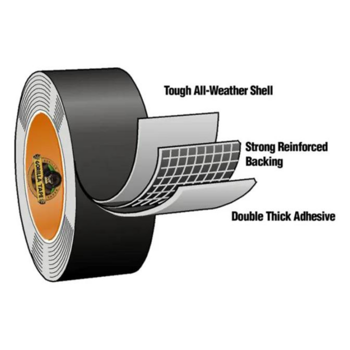 Gorilla Tape® 48mm x 11m Black GRGGT11