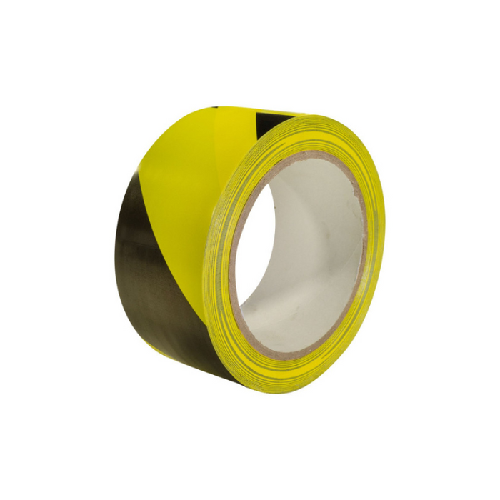 Hazard Warning Tape Black/Yellow 50mm x 33M 70/003/020