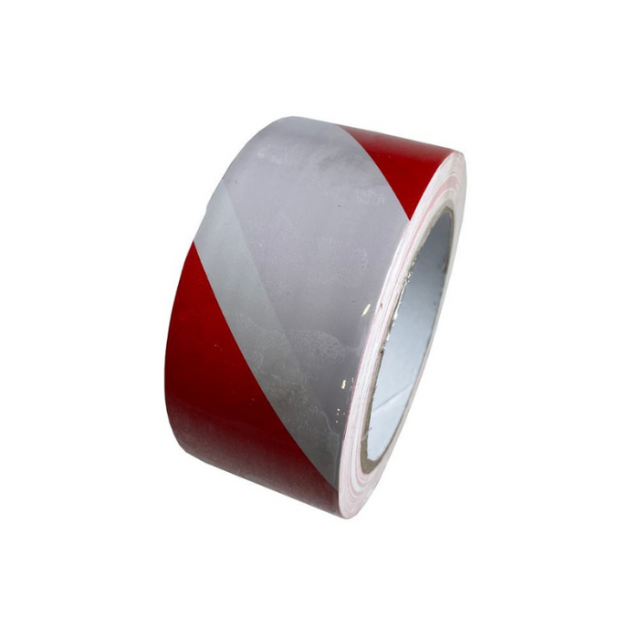 Hazard Warning Tape Red/White 50mm x 33M 70/003/060