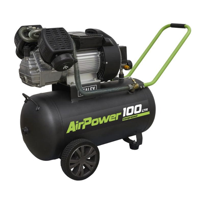 Sealey 100L V-Twin Direct Drive Air Compressor 3hp SAC10030VE