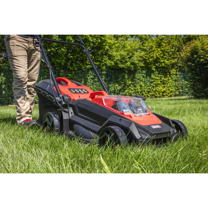 Sealey Cordless Lawn Mower Kit 40V 4Ah SV20 Series 40cm CP40VLMKIT