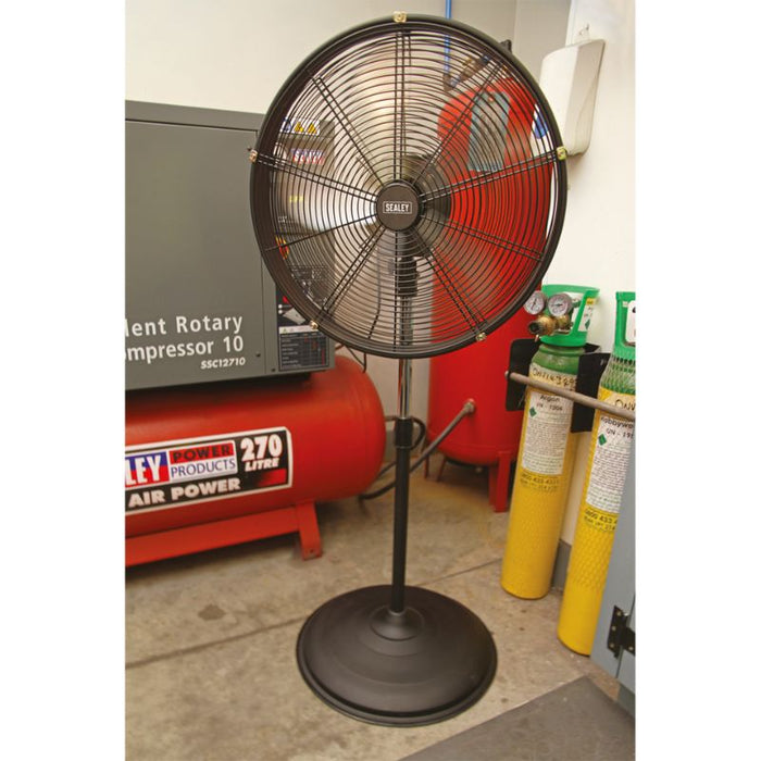 Sealey Industrial High Velocity Oscillating Pedestal Fan 20" 230V HVF20PO