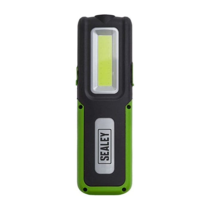 Sealey Rechargeable Inspection Light 5W COB & 3W SMD LED with Power Bank Green LED318G