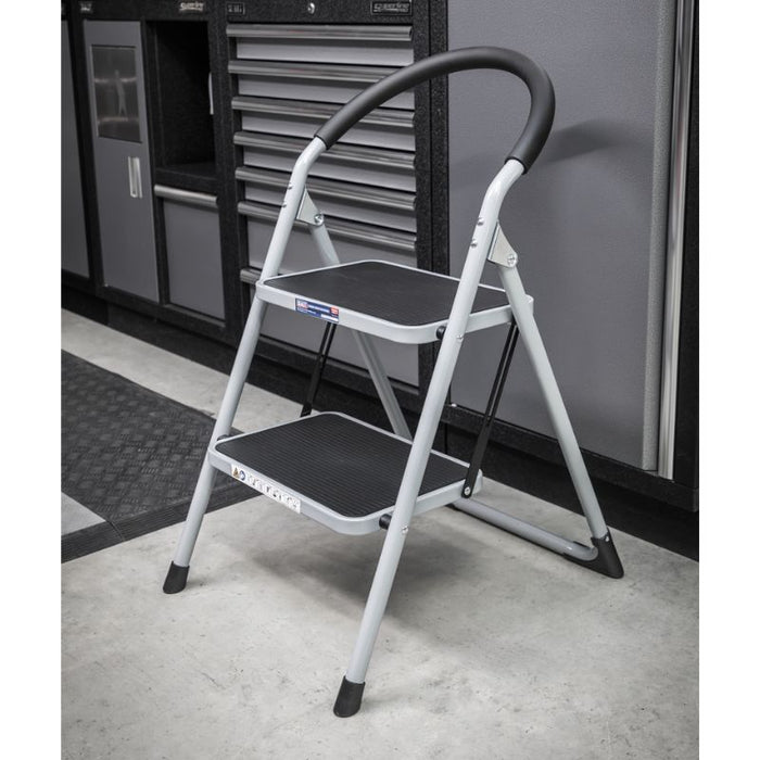 Sealey Step Stool 2-Tread 150kg Capacity BS EN14183 ASL2