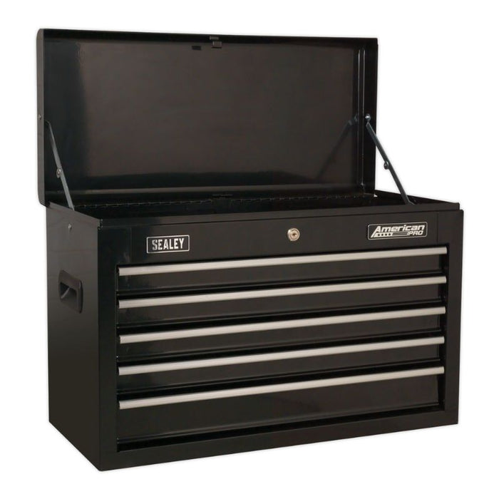 Sealey Topchest Tool Chest 5 Drawer with Ball-Bearing Slides Black AP225B