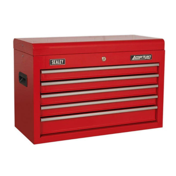 Sealey Topchest Tool Chest 5 Drawer with Ball-Bearing Slides Red AP225