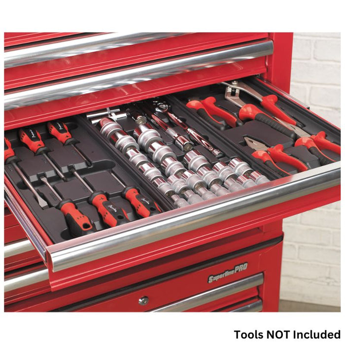 Sealey Topchest Tool Chest 5 Drawer with Ball-Bearing Slides Red AP26059T