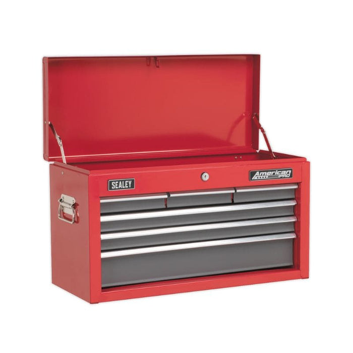 Sealey Topchest Tool Chest 6 Drawer with Ball-Bearing Slides Red/Grey AP2201BB