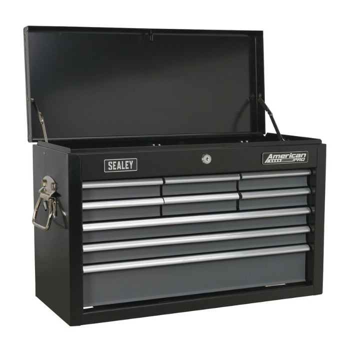 Sealey Topchest Tool Chest 9 Drawer with Ball-Bearing Slides Black/Grey AP2509B