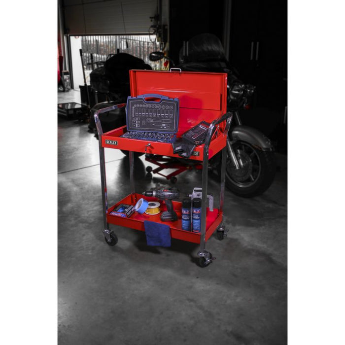 Trolley 2-Level Heavy-Duty with Lockable Top CX104